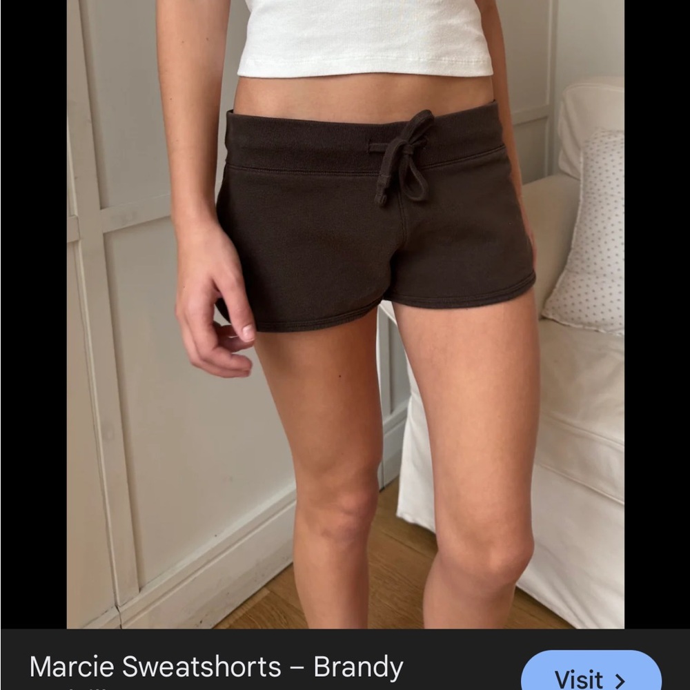 Brandy Melville Dark Brown Athletic Shorts